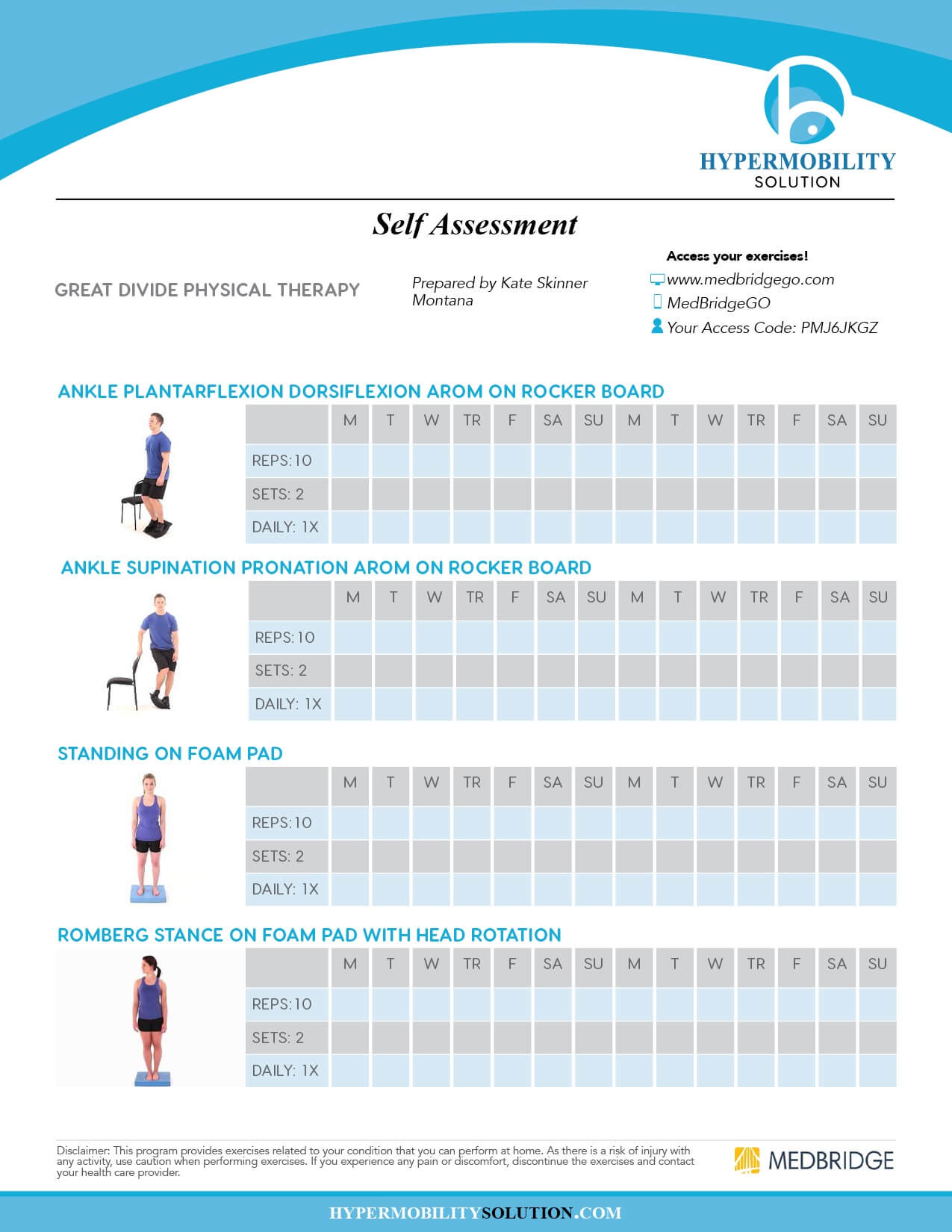 Hypermobility Syndrome Resources Kate Skinner Pt 0761